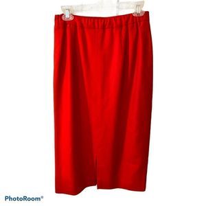 Vintage PENDLETON Red Skirt 100% Virgin Wool SZ 10